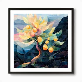 Modern Pear Tree 4 Art Print