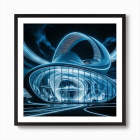 Futuristic Building Art Print