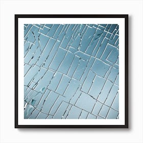 Broken Glass Background 13 Art Print