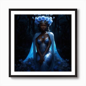 Blue Forest Art Print