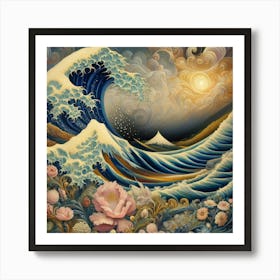 Great Wave Off Kanagawa 6 Art Print