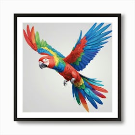 Colorful Parrot 1 Art Print