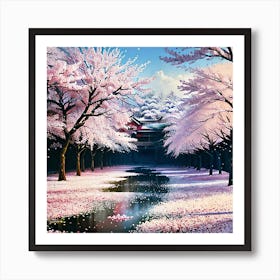 Sakura Blossoms Art Print