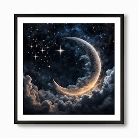 Crescent In The Sky art print 3 Art Print