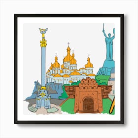 Ukraine Art Print