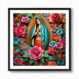 Virgin Of Guadalupe 3 Art Print
