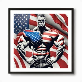 American Bodybuilder 2 Art Print