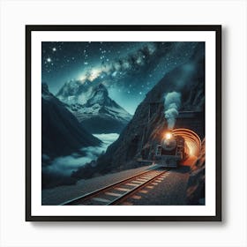 Train In The Tunnel 6 Art Print