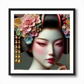 Japan Geisha Visual 47 Art Print