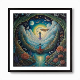 'The Floating Garden' Art Print