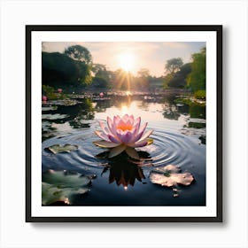 Lotus Flower Art Print