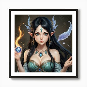 Elf Girl Art Print