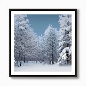 Snowy Forest 4 Art Print