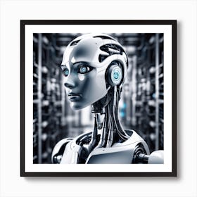 Robot Woman 10 Art Print