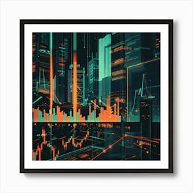 A Stock Market Graph Lofi Illustration 1718663686 4 Art Print