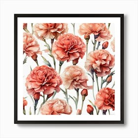 Carnations Art Print