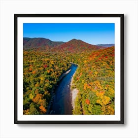 Fall Foliage In The Blue Ridge Mountains Art Print