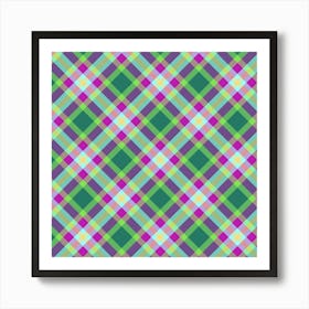 Plaid Fabric 136 Art Print