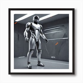 Futuristic Robot 28 Art Print