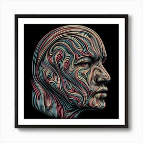 Abstract Head Canvas Print Art Print