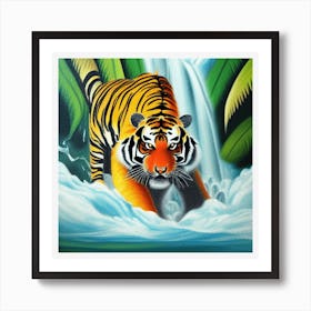 Tiger In The Jungle Art Print