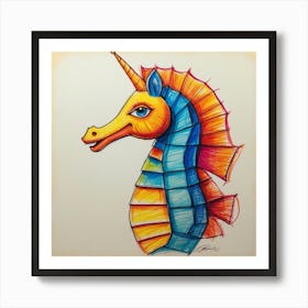 Seahorse 9 Art Print