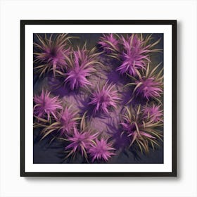 Purple Plants Art Print