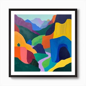 Abstract Travel Collection Bhutan 1 Art Print