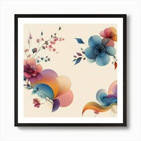 Abstract Floral Painting 11 Art Print