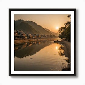 Capture The Beauty Of The Golden Hour The Period Shortly After Sunrise Or Before Sunset During A Jou 1237860286 Art Print