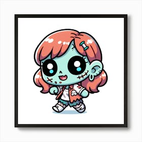 Zombie Girl 1 Art Print