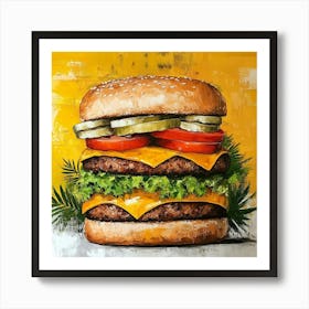 Burger Art Print