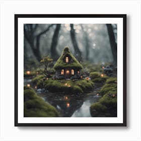 Fairy House In The Forest Art Print