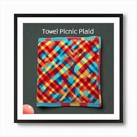 Towel design Picnic plaid Art Print