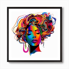 Afro-American Woman 19 Art Print