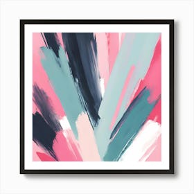 Abstract Brushstrokes Poster