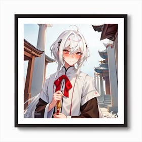 Anime Priest 2 Art Print