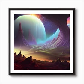 Alien Landscape Art Print