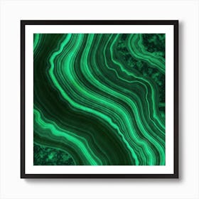 Malachite Texture 08 Art Print