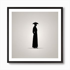 Silhouette Of A Woman 1 Art Print