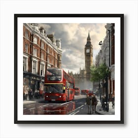 London Street Scene  Art Print