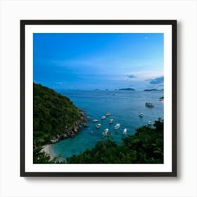 Ocean Cape Holiday Siam Beautiful Shore Point Paradise Turquoise Peaceful Sunset Grass M (23) Art Print