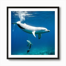 Dolphins In The Ocean 1 Art Print