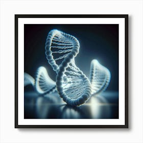 Dna Strand Art Print