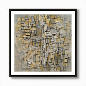 Squares And Triangles Art Print