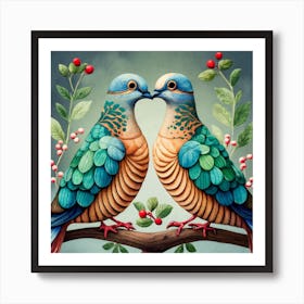 Two birds Art Print