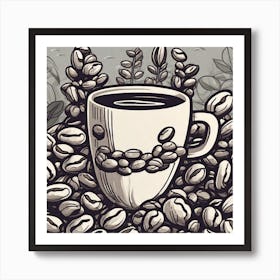 Coffee Beans 175 Art Print