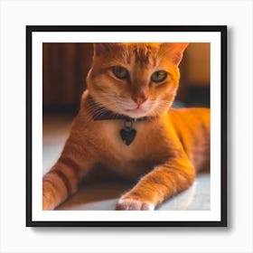 Orange Tabby Cat Art Print