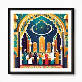Muslim Prayer Art Print