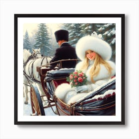 Carriage ride  Art Print